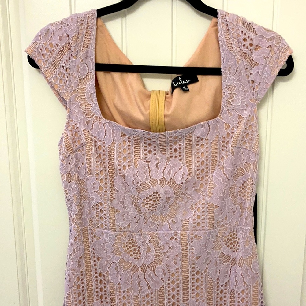 Lulus lilac lace dress